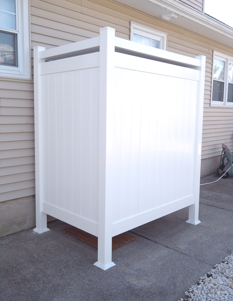 Vinyl Outdoor Shower Enclosure